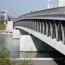 Elastische Gleislagerung Dreirosenbrücke